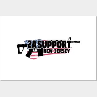 2A Support New Jersey USA Posters and Art